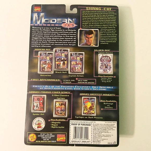 Vintage 1999 Modern Age Marvel Shang Chi 5 Inch Action Figure Previews Exclusive - Picture 9 of 16